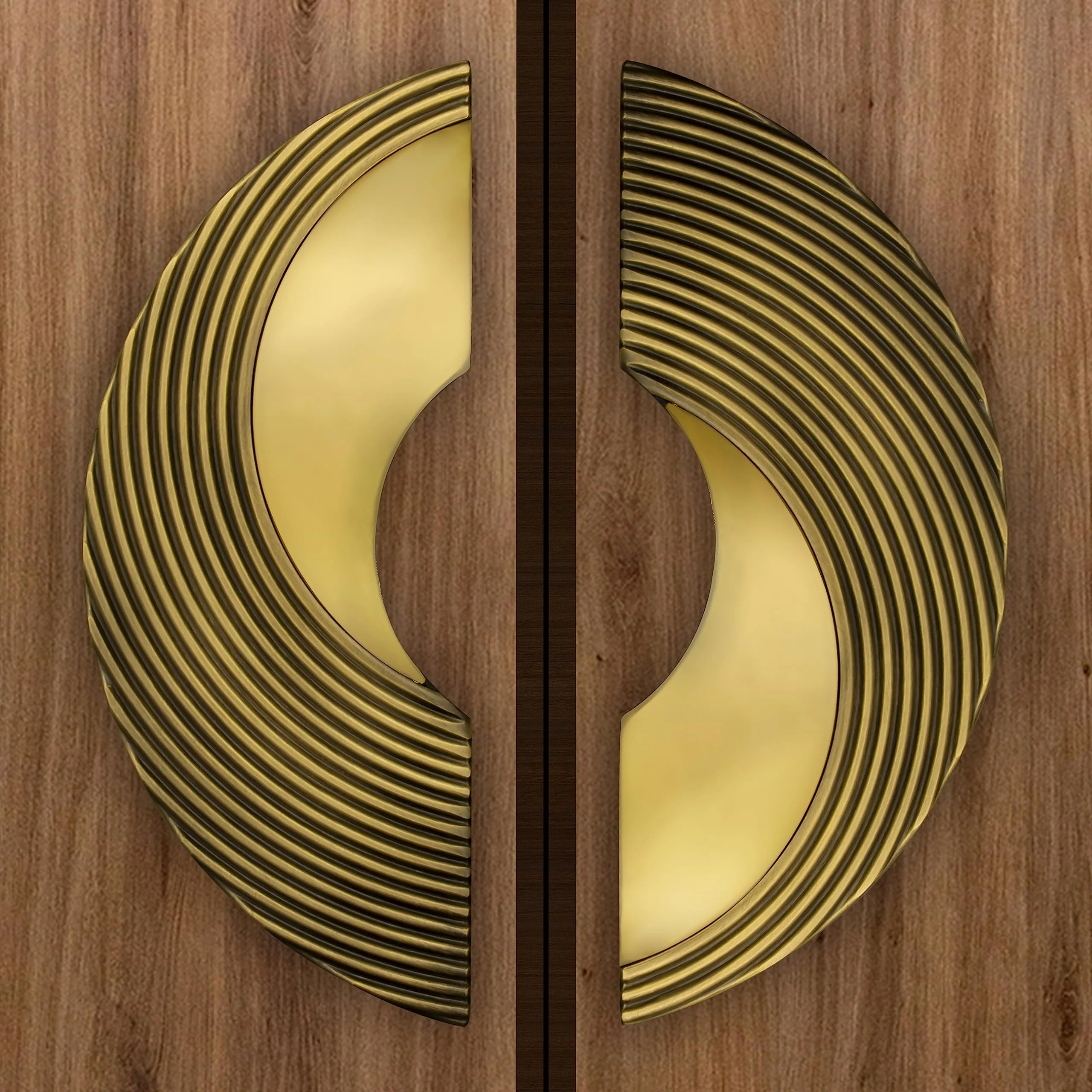 Plantex Premium Main Door Handle/8-Inches Round Shape Door Pull Handle For Main Door/Pull Push Antique Door Handle For Home/Office/Hotel-Pack Of 1(277- Brass Antique And Pvd Gold)-3 Years Warranty - Image 5