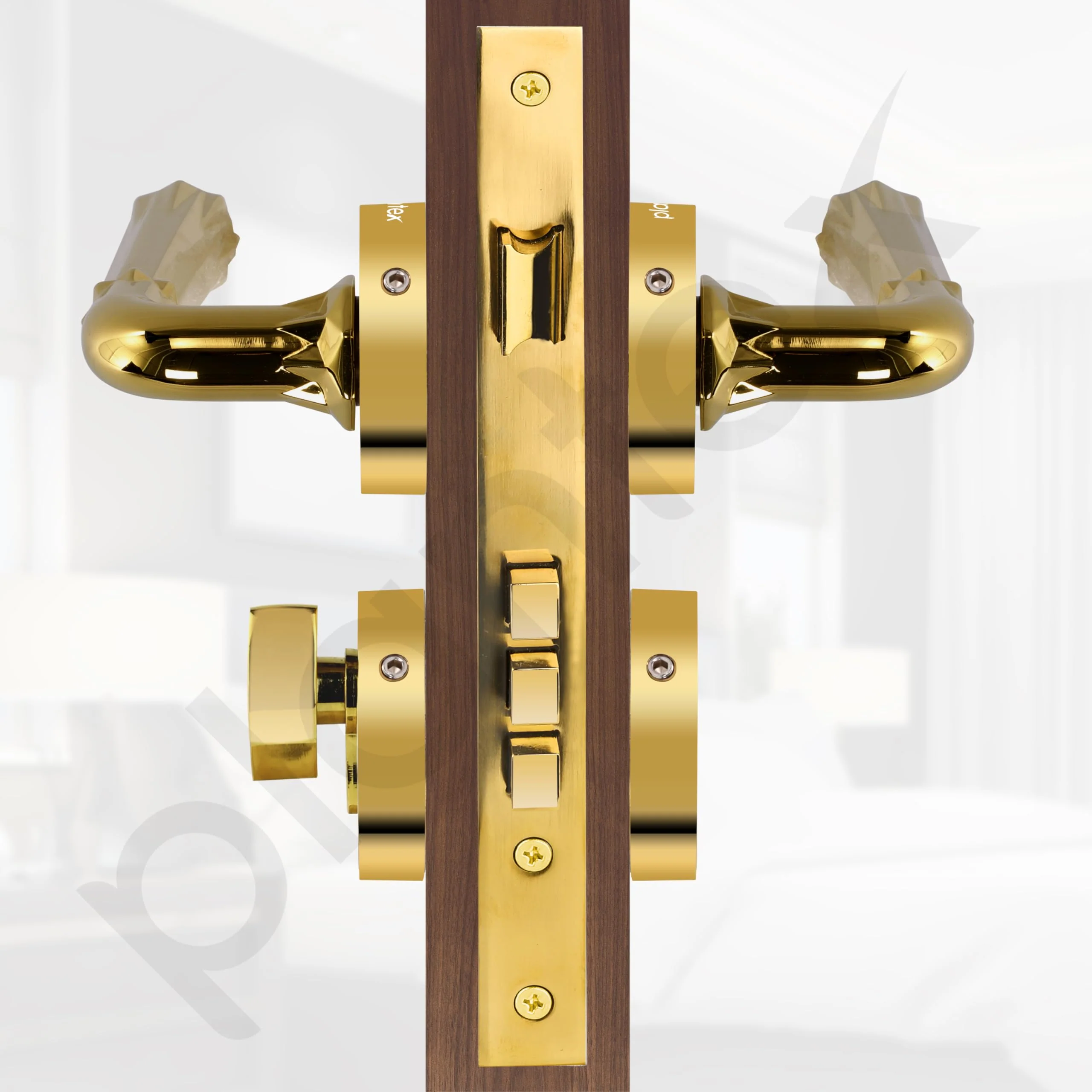 Plantex Premium Door Lock with 3 Years of Warranty/Main Door Locks for Home/Mortise Lock Set for Door (7117 - PVD Gold) - Image 5