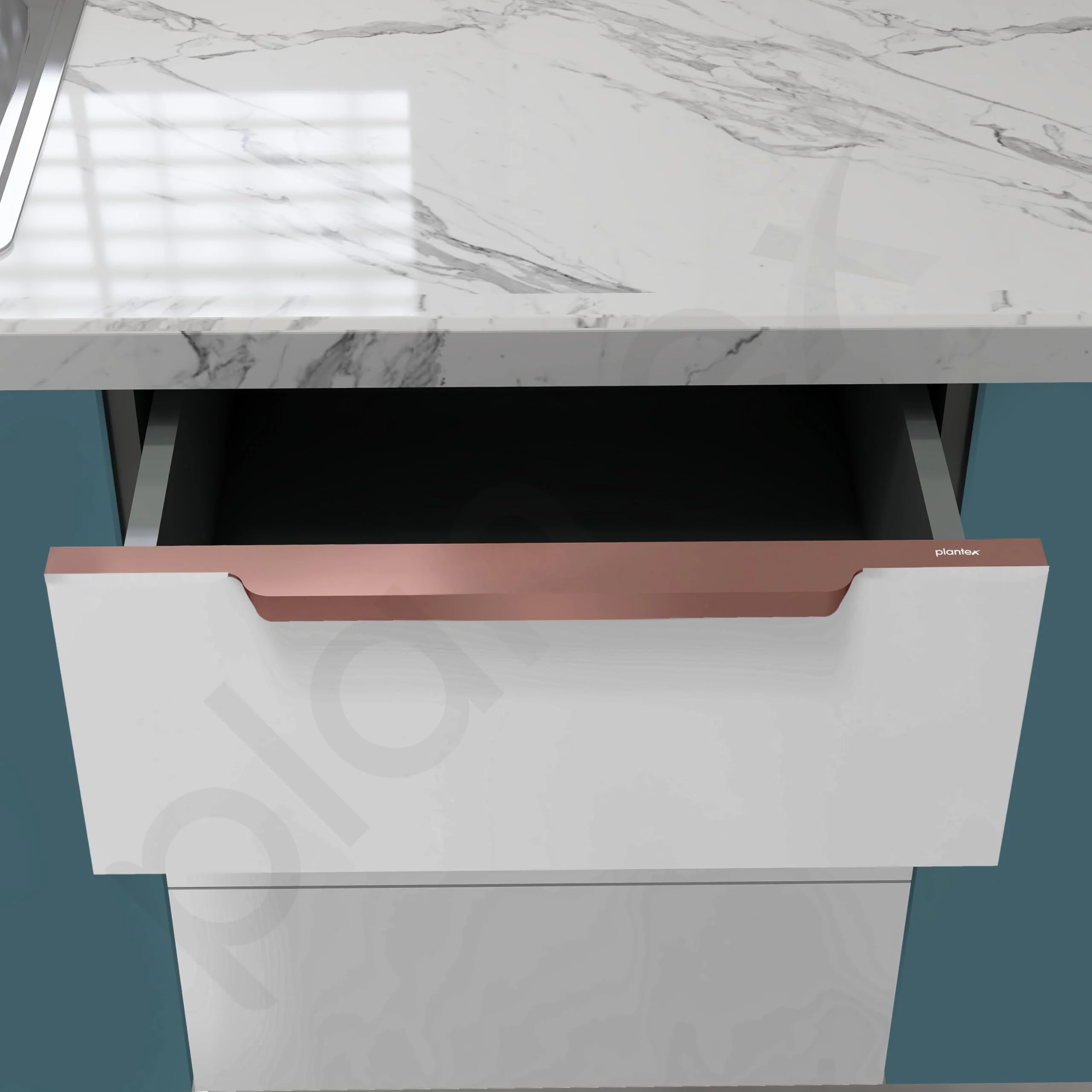 Plantex Profile Handle for Kitchen Cabinet/20 Inch Alluminium Drawer Profile Handle/Wardrobe Pull Handle for Home/Office/Hotel - Pack of 1 (Rose Gold) - Image 2