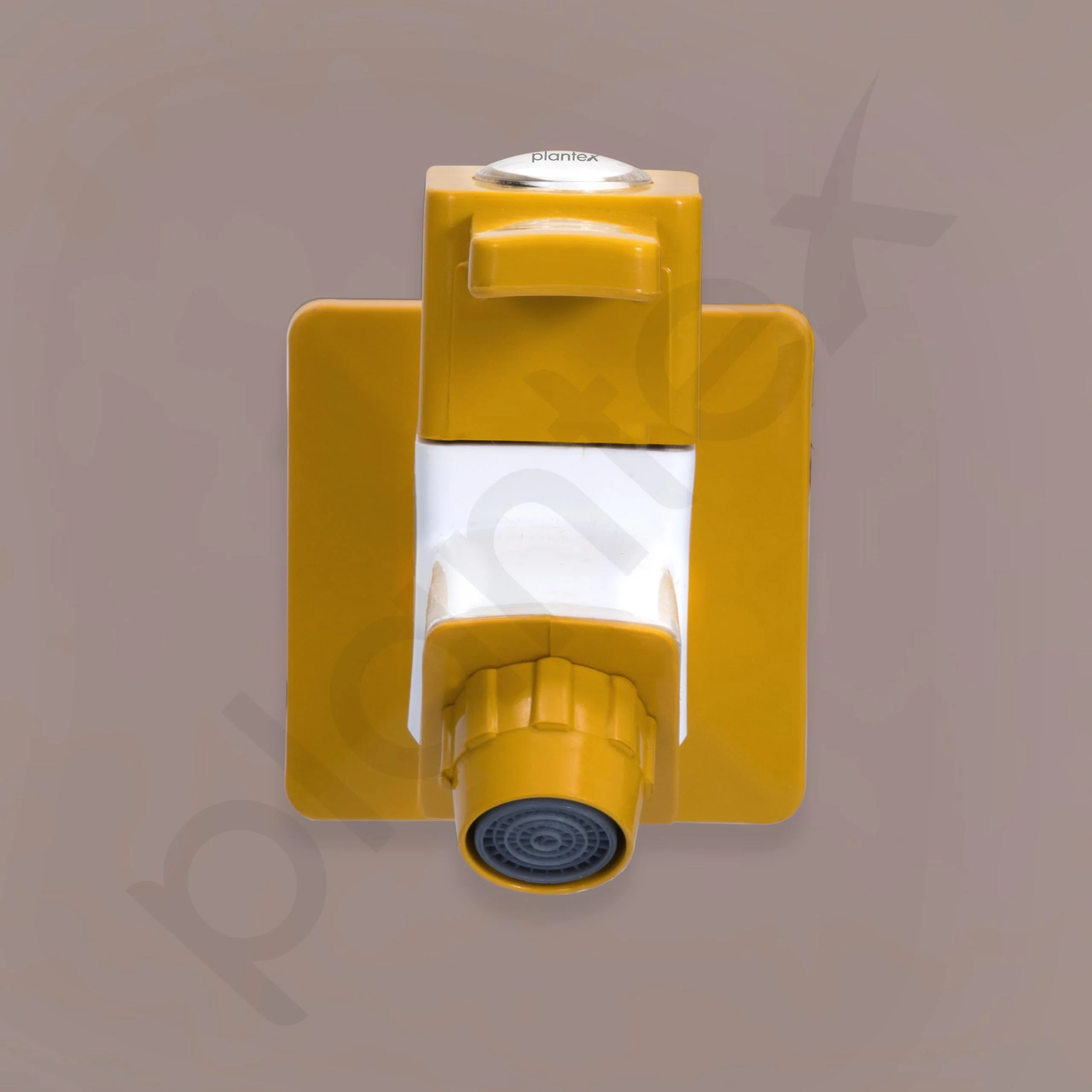 Plantex PTMT EDS-122 Single LeverPainted Bib Tap For Bathroom With Water Saving Aerator/Bib Cock For Bathroom With Plastic Wall Flange & Teflon Tape (Yellow & White) - Image 5
