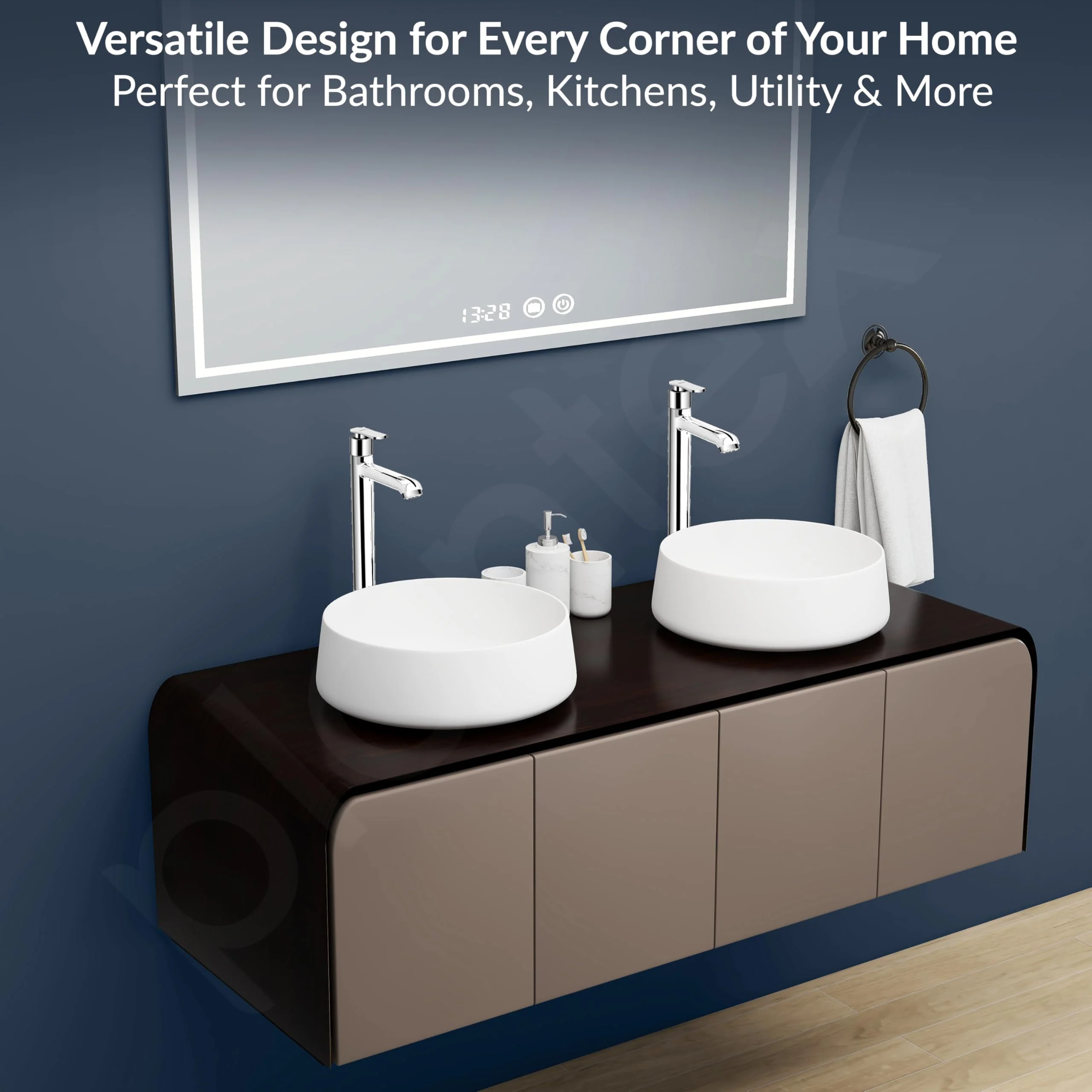 Plantex Pure Brass High Neck Pillar Cocke for Basin with Teflon Tape/Tap for Wash Basin with 7 Year Warranty - (3521, Chrome) - Image 4