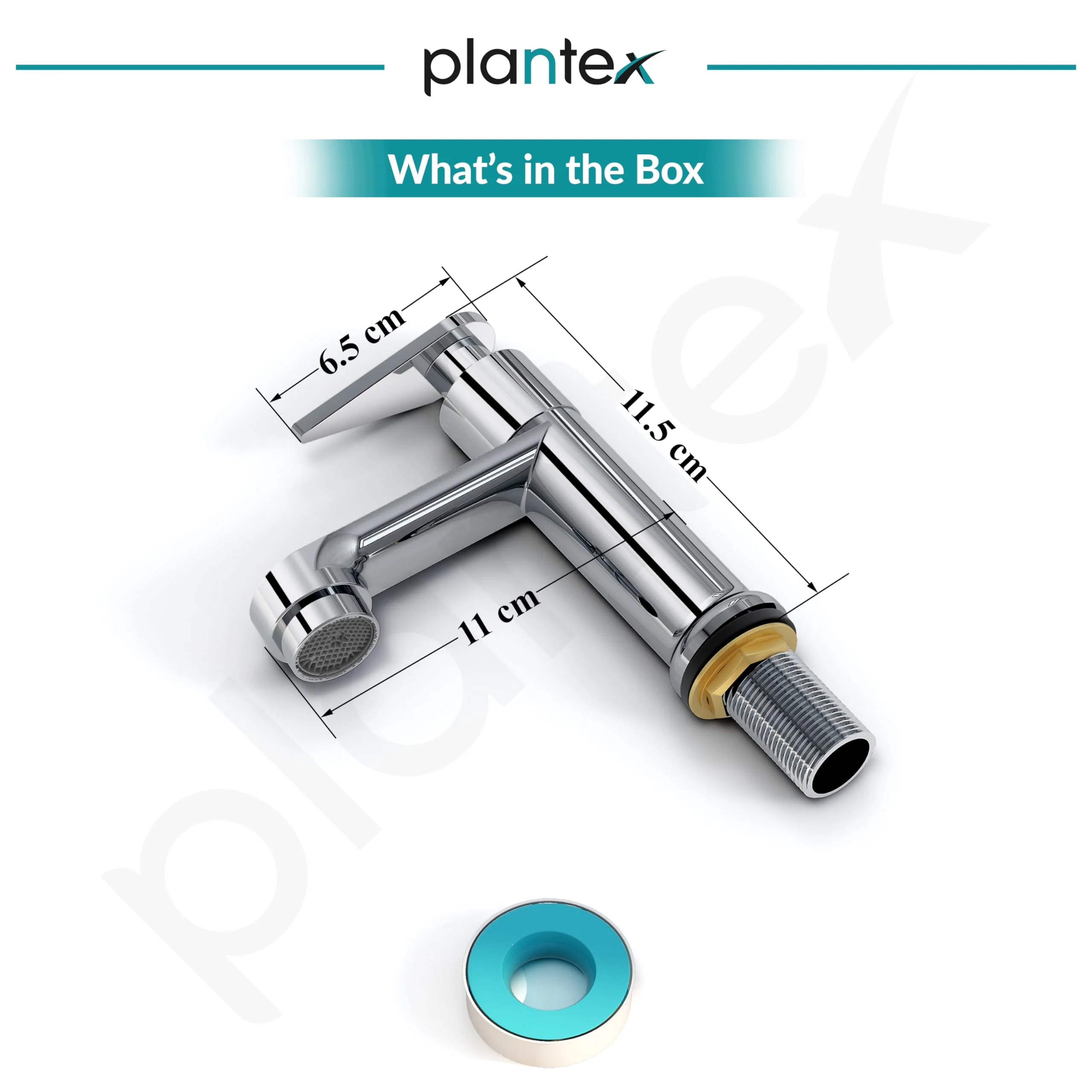 Plantex Pure Brass Pillar Tap for Wash Basin Tap/Water Tap with Water Saving Nozzle/Tap for Wash Basin-7 Year Warranty by Plantex (LEA-703-Mirror Chrome) - Image 3