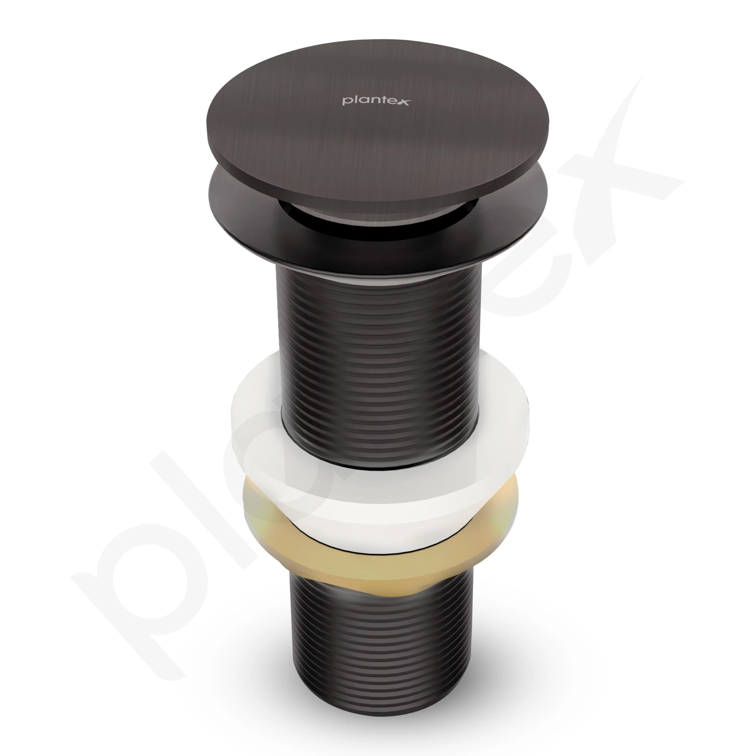 Plantex Pure Brass Pop Up Coupling 5 Inch/Waste Coupling for Wash Basin/Coupling for Drain Out let System Full Thread - Pack of 1 (PVD Grey) - Image 7