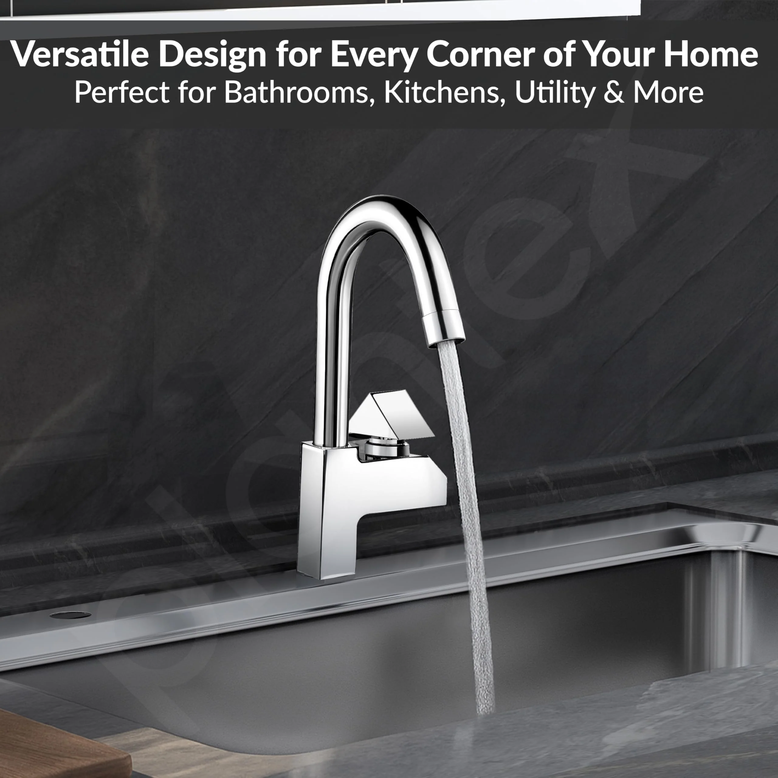 Plantex Pure Brass Sink Tap for Kitchen with 360ยฐ Swivel Spout/Kitchen Sink Tap with Water Saving Aerator-7 Year Warranty (PRI-312-Chrome) - Image 7