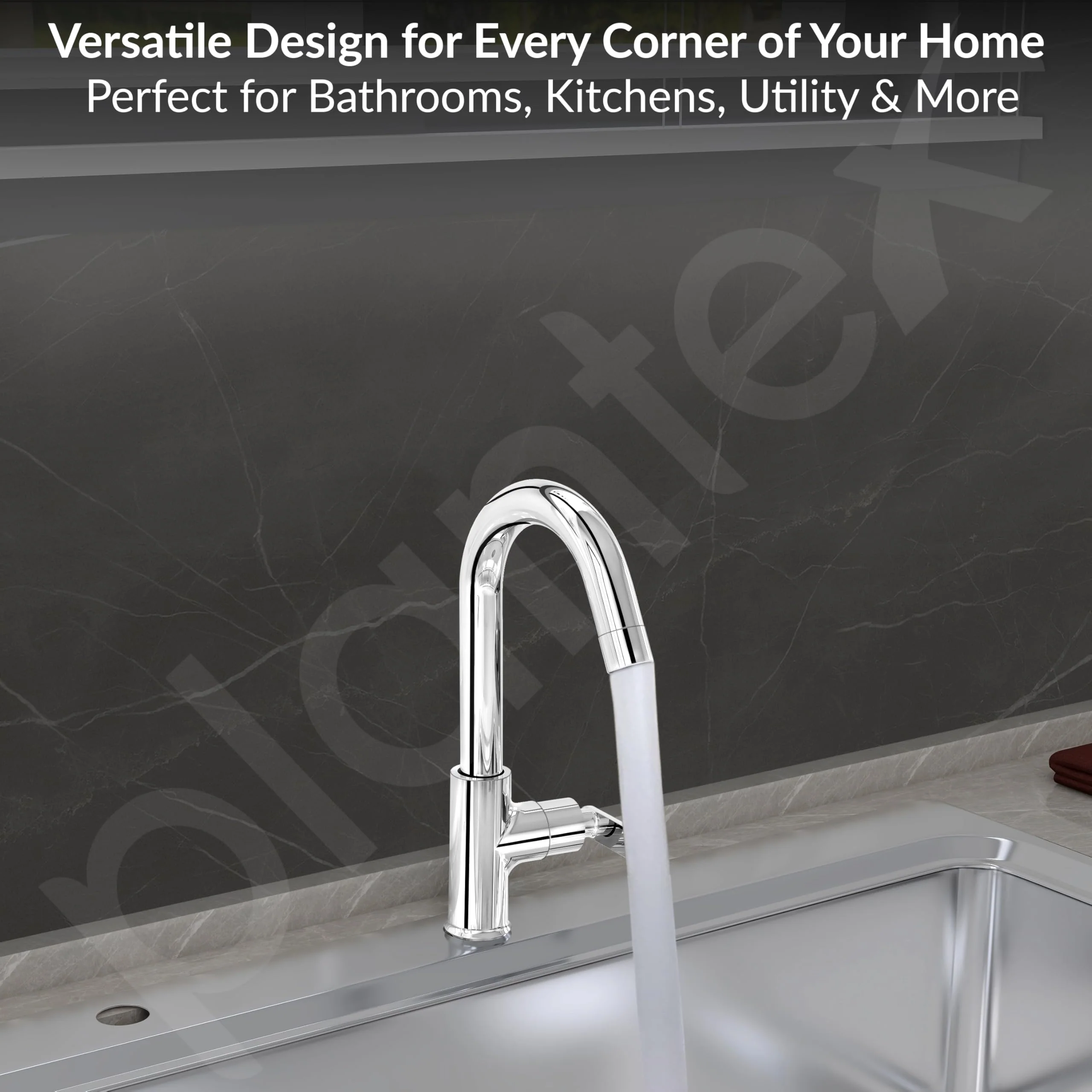 Plantex Pure Brass Sink Tap for Wash Basin with 360° Swivel Spout/Kitchen Tap with Water Saving Aerator- 7 Year Warranty (BAL-512 -Chrome Finish) - Image 6
