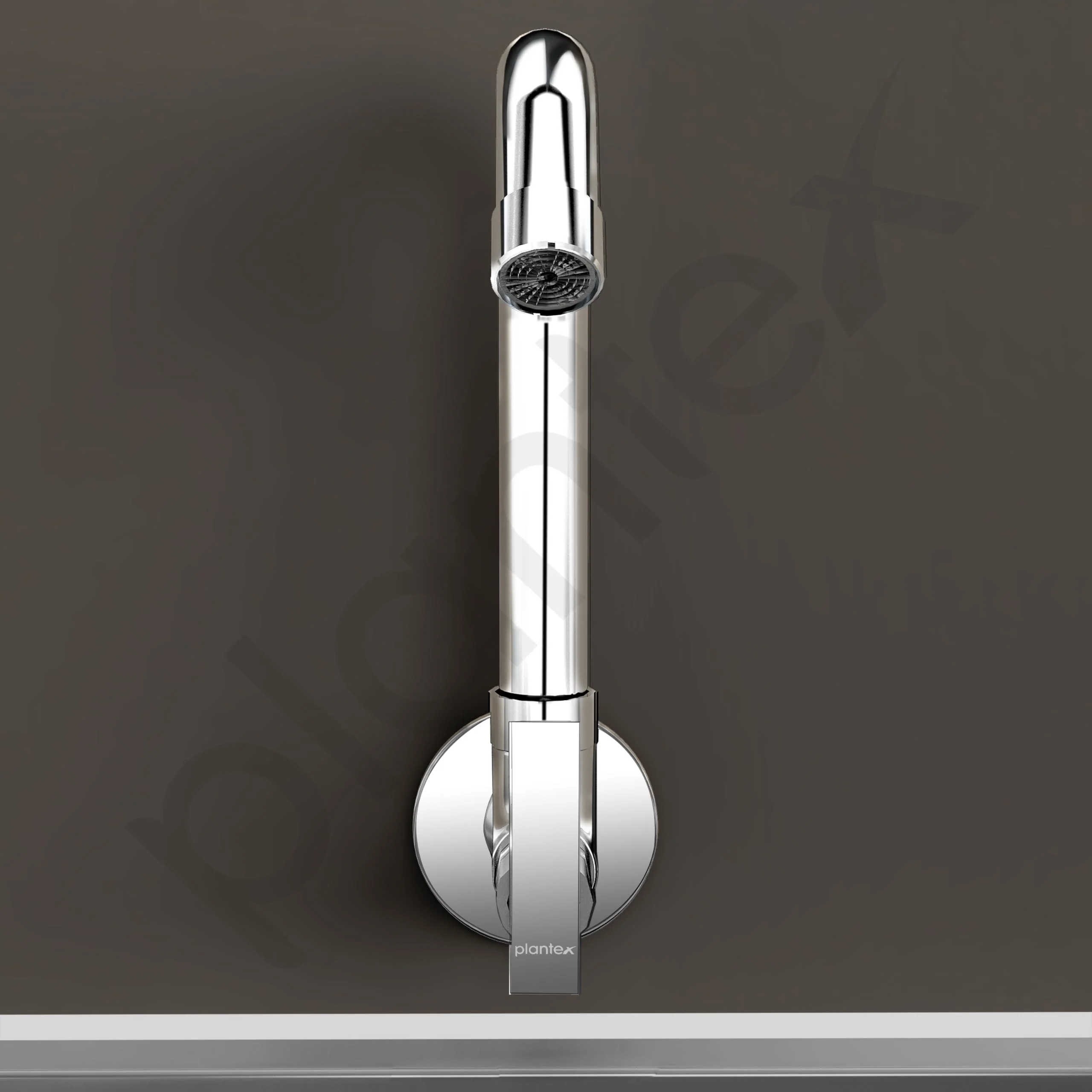 Plantex Sink Tap for Kitchen Basin with Water-Efficient Tap Aerator/Brass Spindle Kitchen Sink Spout with Wall Flange with Teflon Tape/Wash Basin Tap-(SMR-1267-Chrome) - Image 6