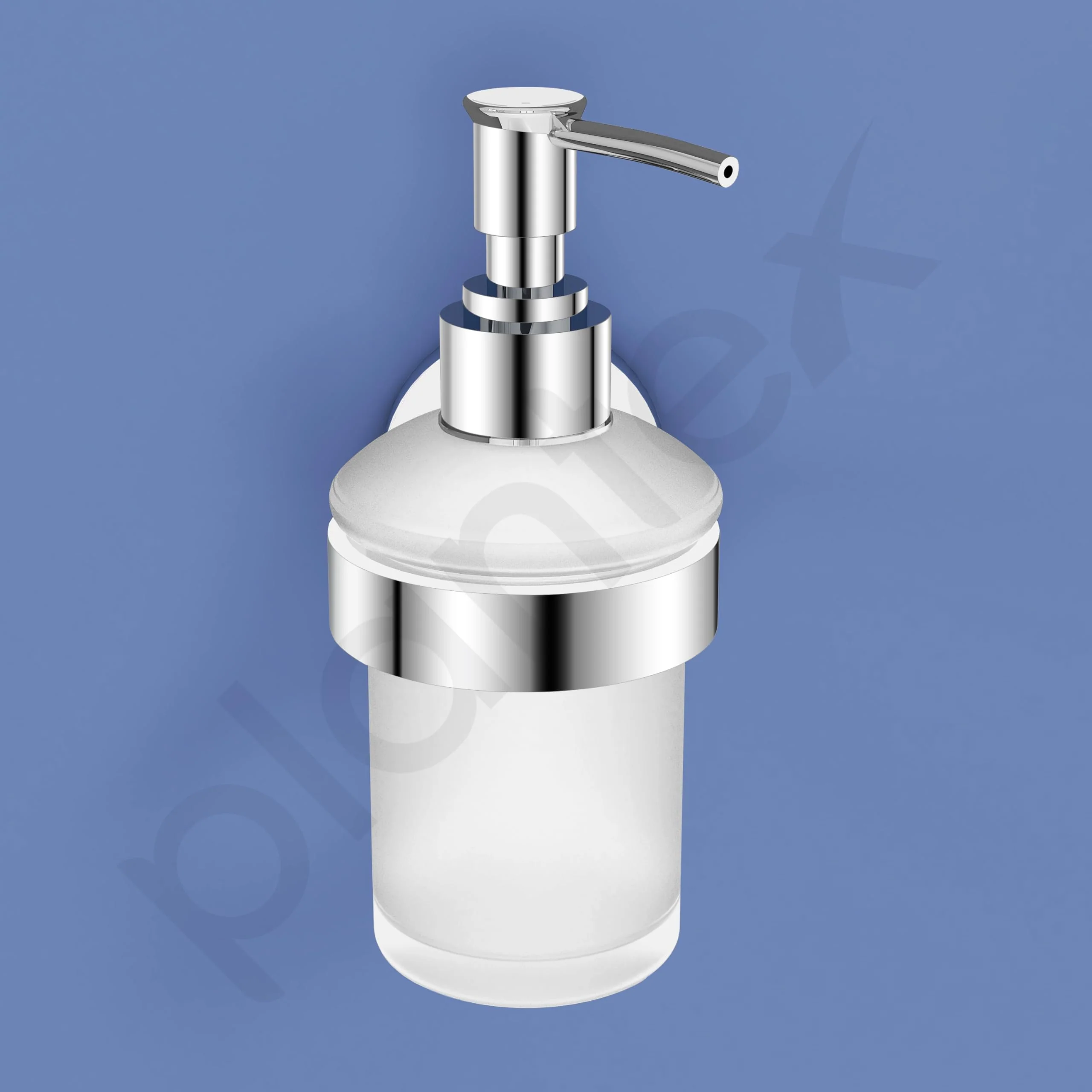 Plantex Smero Pure Brass Made Hand Wash Holder for Wash Basin/Liquid Soap Dispenser/Shampoo Dispenser - Circle (Chrome) - Image 4