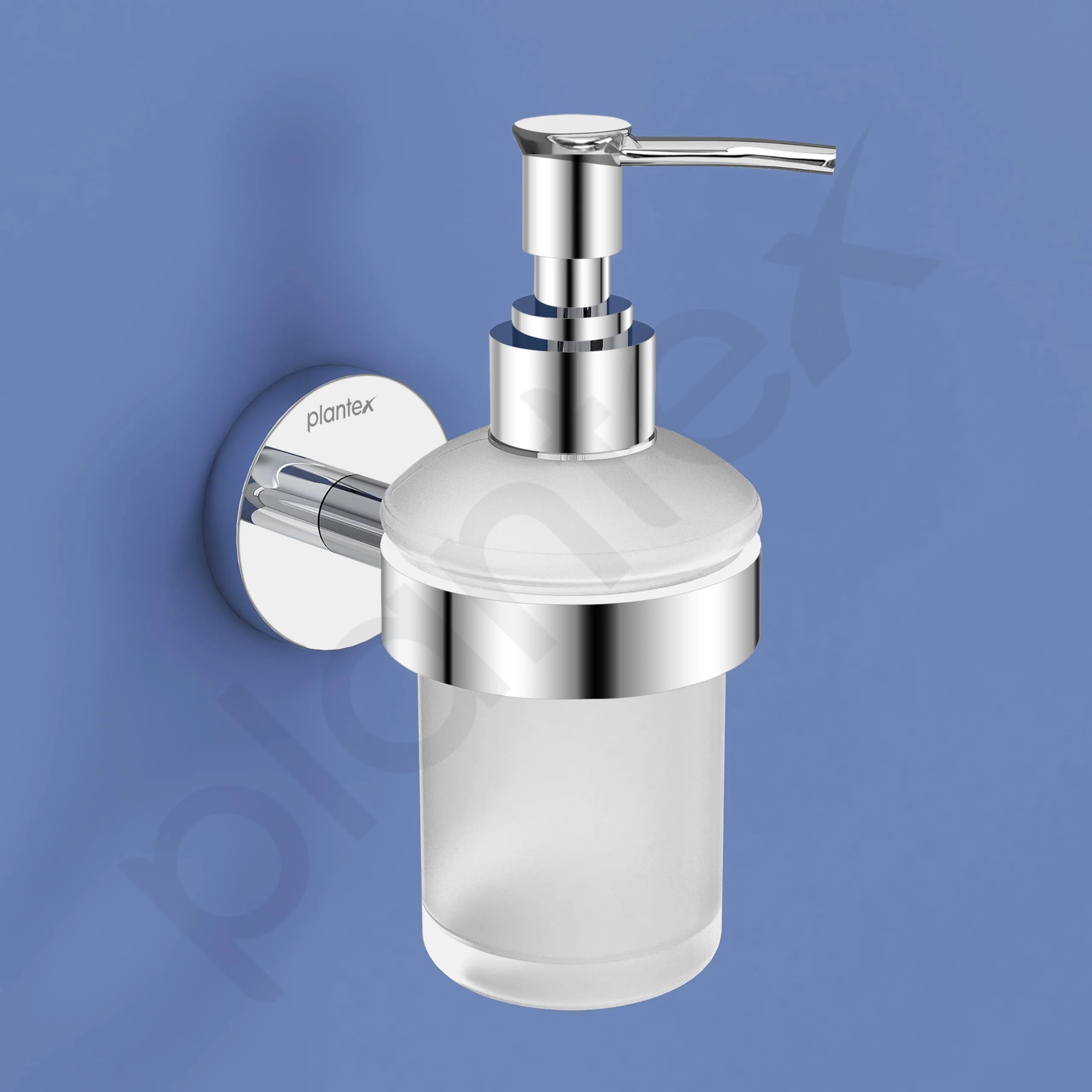 Plantex Smero Pure Brass Made Hand Wash Holder for Wash Basin/Liquid Soap Dispenser/Shampoo Dispenser - Circle (Chrome) - Image 6
