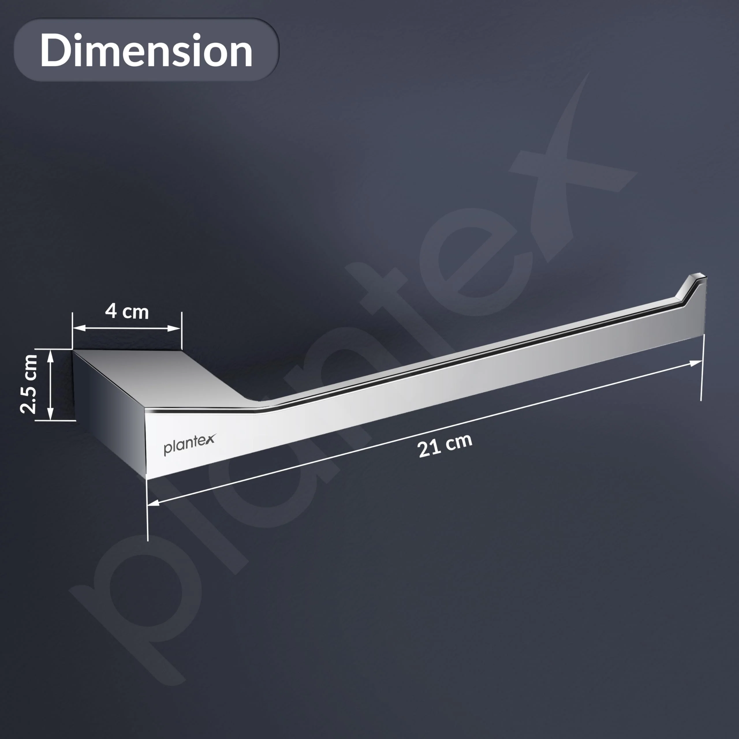 Plantex Smero Pure Brass Napkin Holder/Ring/Hand Napkin Holder for Wash Basin/Bathroom Accessories - Arrete(Chrome) - Image 5