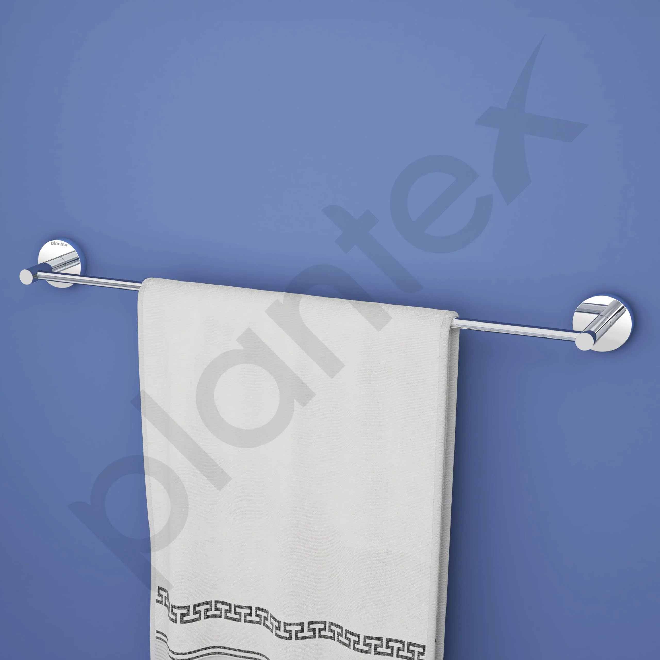 Plantex Smero Pure Brass Towel Hanger for Bathroom/Single Towel Rod/Towel Bar/Bathroom Accessories - Circle (24 Inch-Chrome) - Image 6