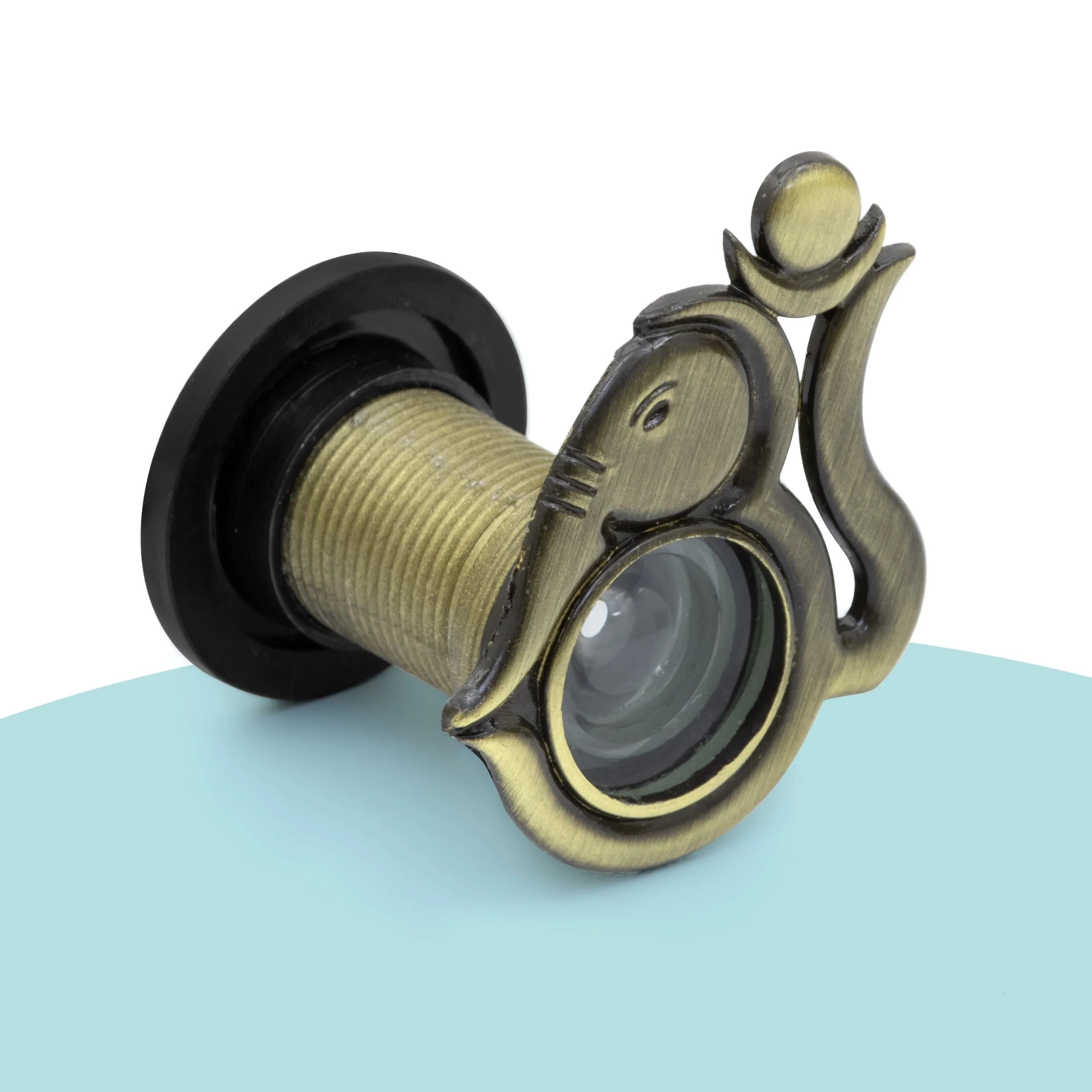 Plantex Solid Brass Door Eye/Door Lens/Door Eye Viewer/Eye Hole for Main Door/180 Degree Ultra Clear Door Viewer for Safe and Secure Home/Office/Hotel - Pack of 2 (Brass Antique) - Image 2