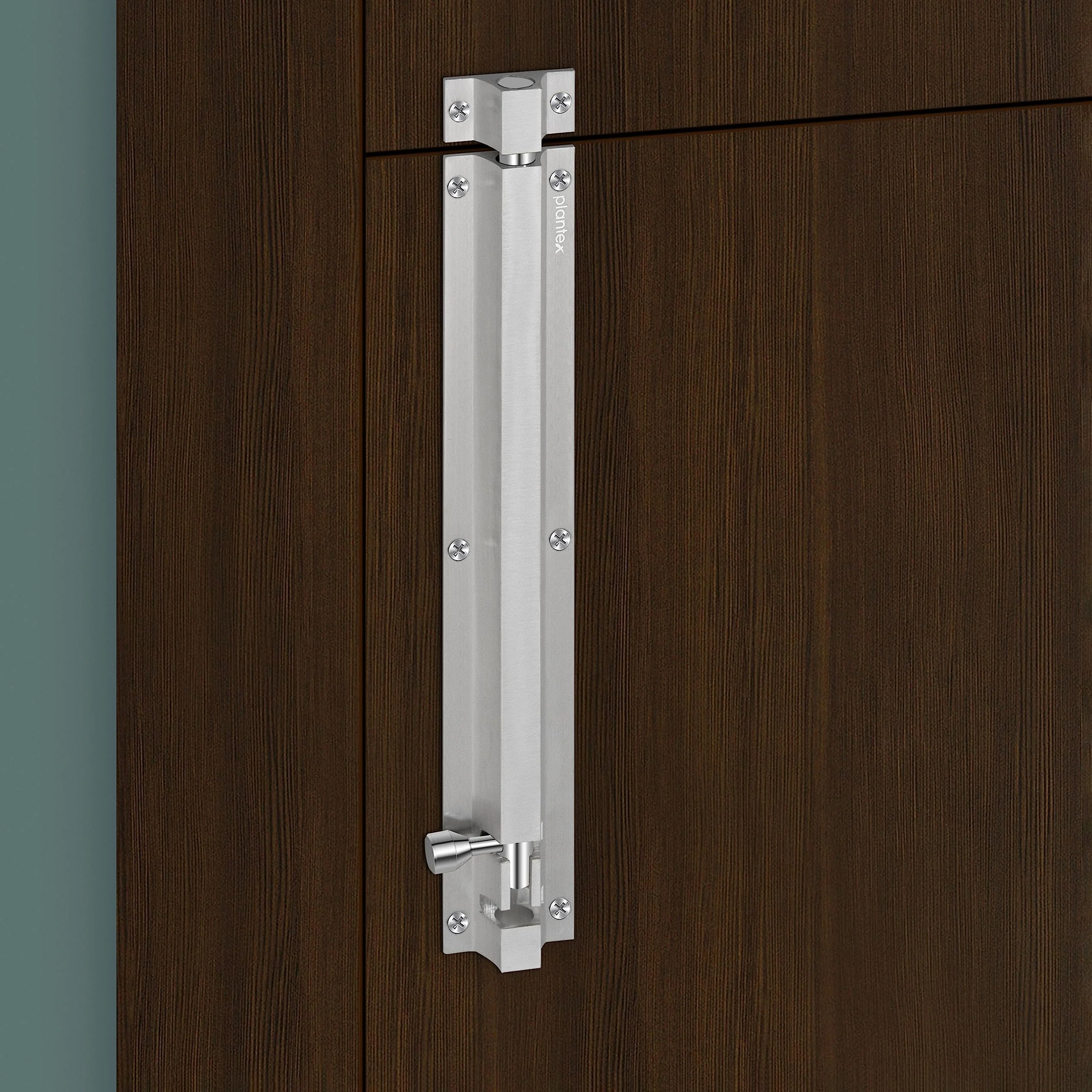 Plantex Stainless Steel 12 inch Tower Bolt/Tower Bolt for Home,Offices Doors and Windows/Tower Bolt for Main Door/Door Latch/Kundi/Chitakini/Door Latch for Windows (Chrome, Pack of 1) - Image 2