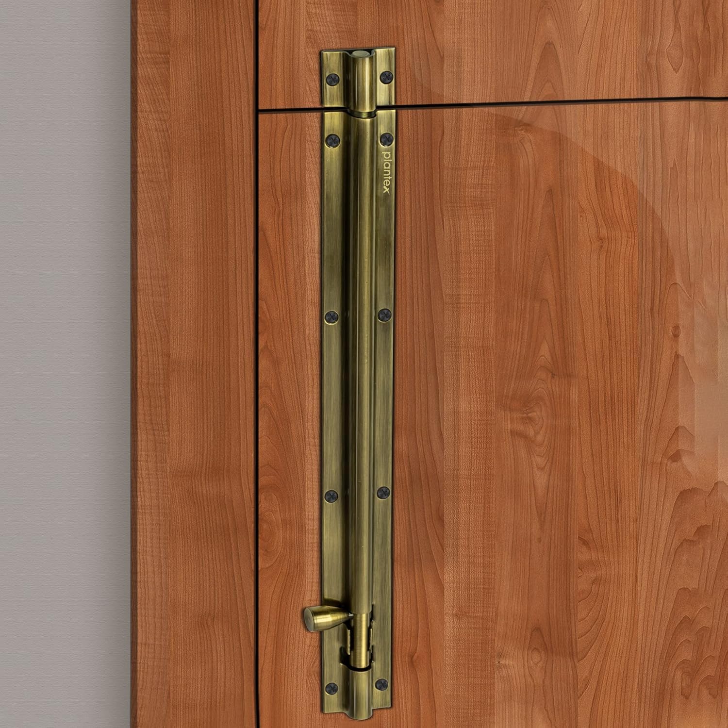 Plantex Stainless Steel 12 inch Tower Bolt/Tower Bolt for Home,Offices Doors and Windows/Tower Bolt for Main Door/Door Latch/Kundi/Chitakini/Door Latch for Windows - Pack of 1 (Brass Antique) - Image 4