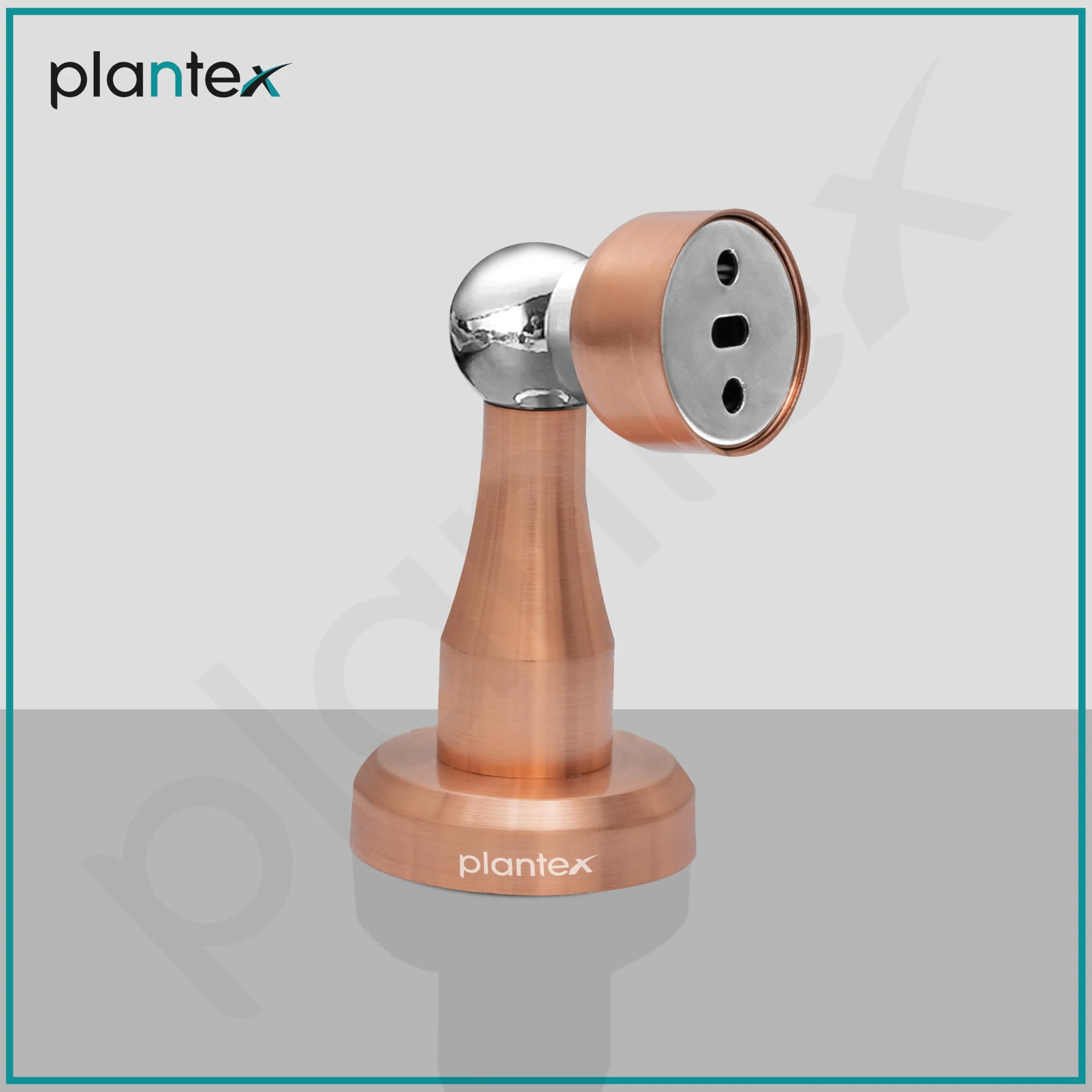 Plantex Stainless Steel 360 Degree 4 inch Door Magnet Stopper for Home/Office/Hotel Wall and Floor Mounted Soft-Catcher to Hold Wooden/Glass/PVC Door (Rose Gold Finish) - Image 6