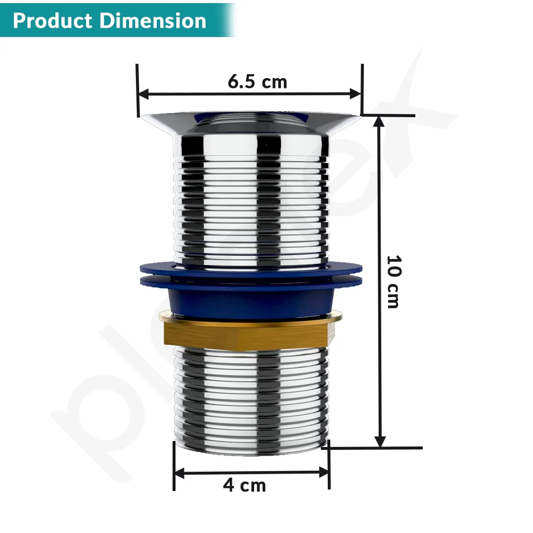Plantex Stainless Steel 4 inch Full Thread Waste Coupling for Wash Basin/Coupling for Sink - Pack of 1 (Silver) - Image 3
