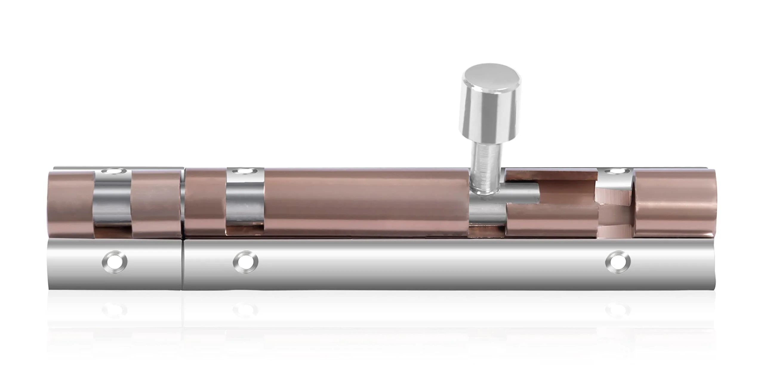 Plantex Stainless Steel 4 inch Tower Bolt/Tower Bolt for Home,Offices Doors and Windows/Tower Bolt for Main Door/Door Latch/Kundi/Chitakini/Door Latch for Windows (Rose Gold Finish, Pack of 1) - Image 6