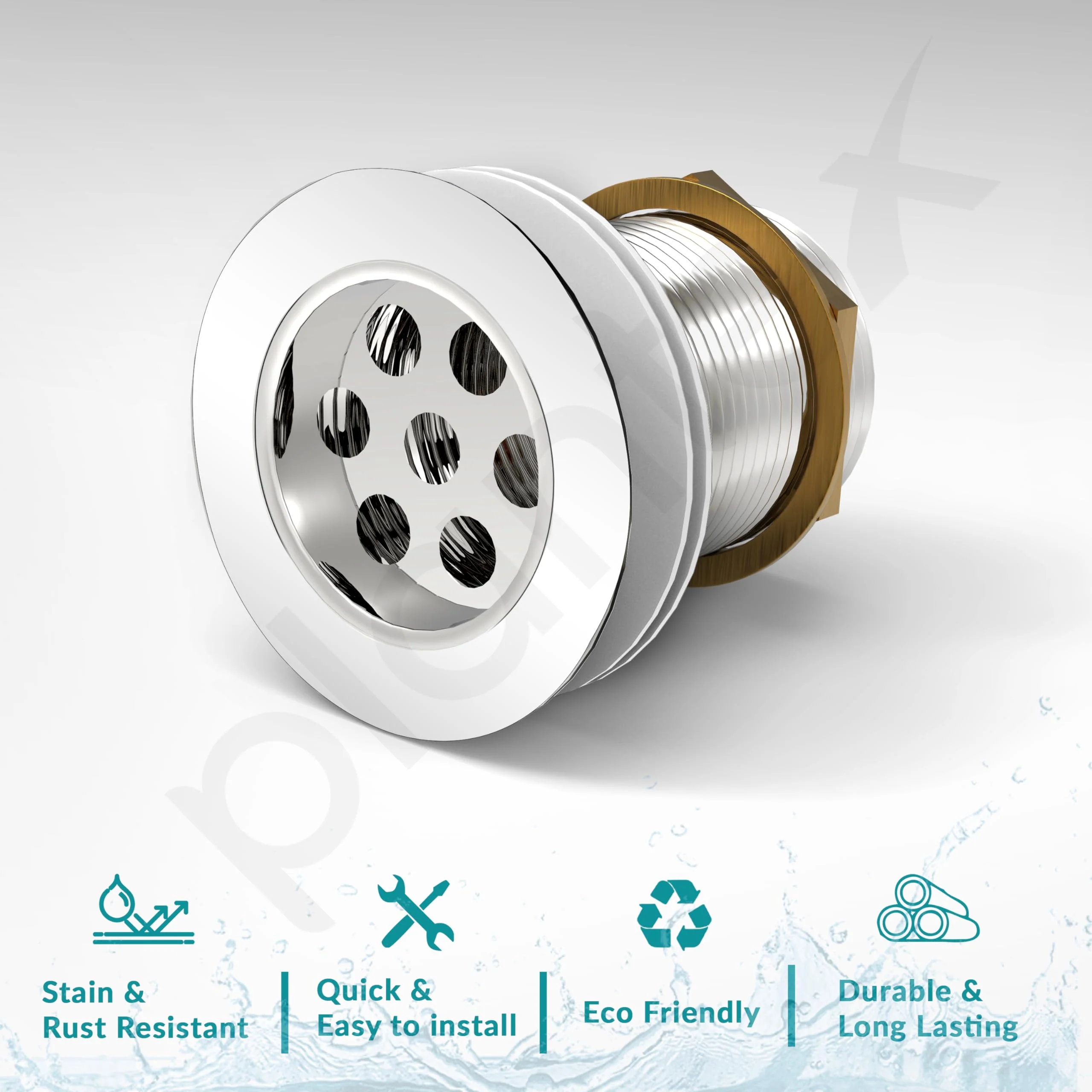Plantex Stainless Steel Kitchen Sink Waste Coupling 3 inch Full Thread/Coupling for Wash Basin- Pack of 1 (Silver) - Image 4