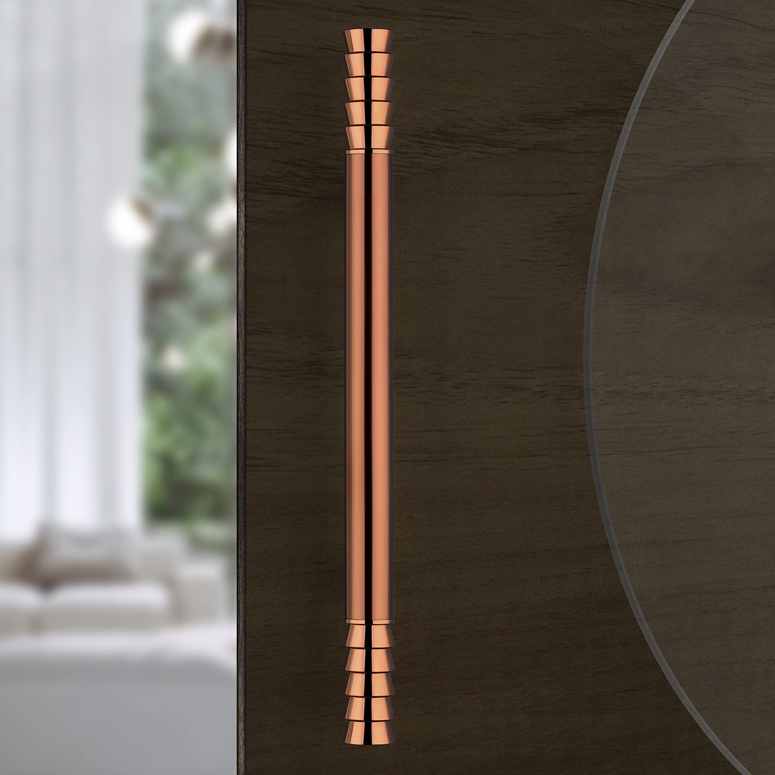 Plantex Stainless Steel Lotus Main Door Handle/Door Handles for Main Door/Wooden & Glass Door Handle/3 Years Warranty (Rose Gold Finish) - Image 6