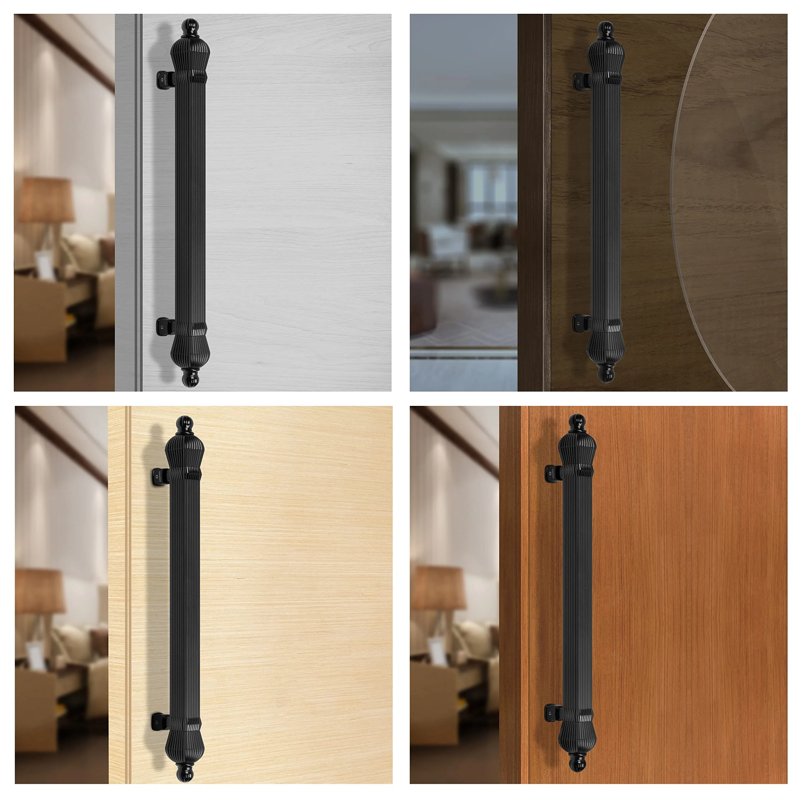 Plantex Taj Heavy Duty 17-inches Door Handle/Main Door Handle/Door Handle for Main Door/Pull Push Handle for Main Door - Pack of 1 (319-Black Finish) - 3 Years Warranty - Image 6