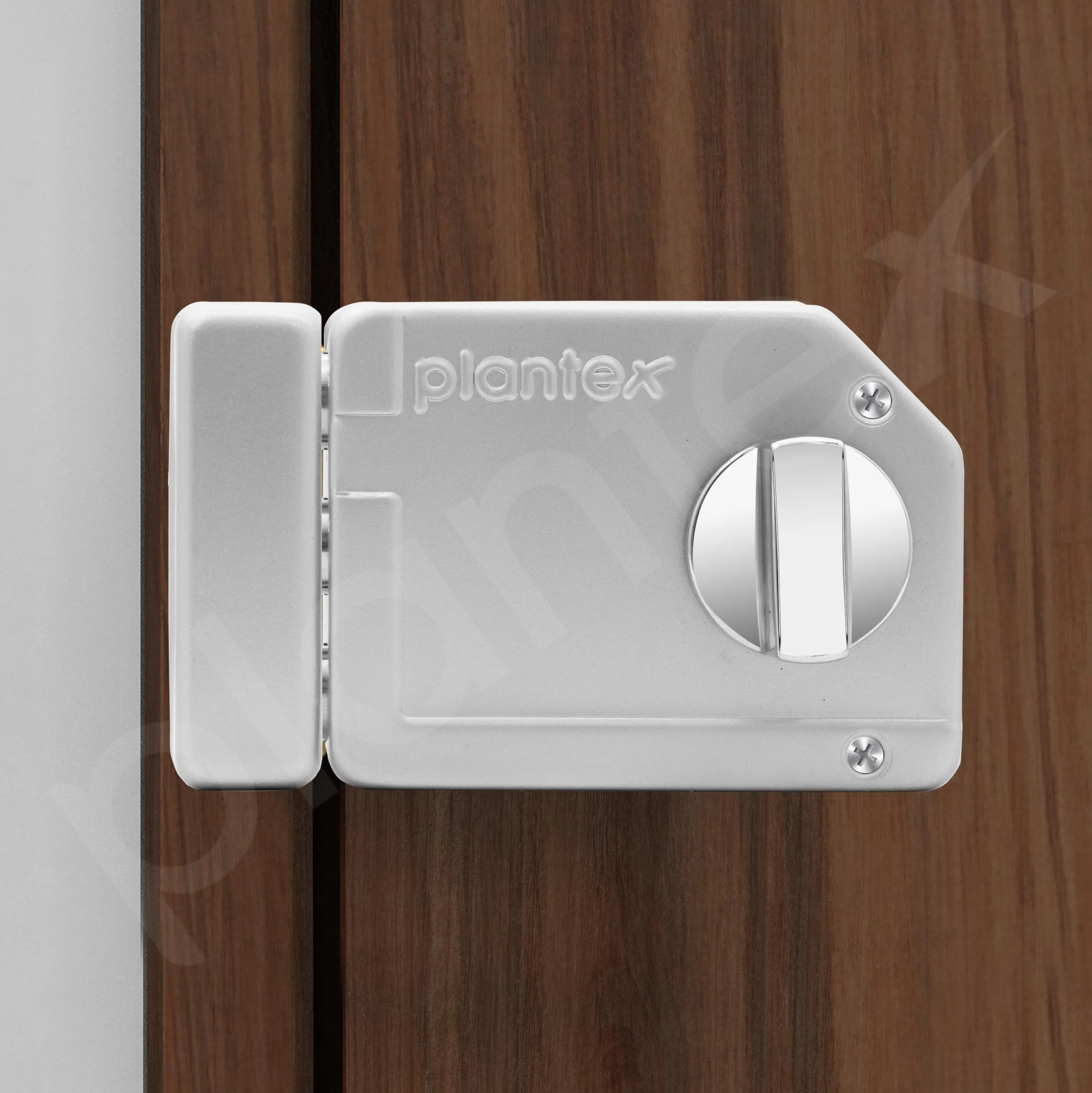 Plantex Tri-Bolt Lock for Main Door/Heavy Duty Door Lock with 4 Keys/Suitable for Single or Double Door for Home/Office/Hotel - Pack of 1 (Satin White and Chrome) - Image 5
