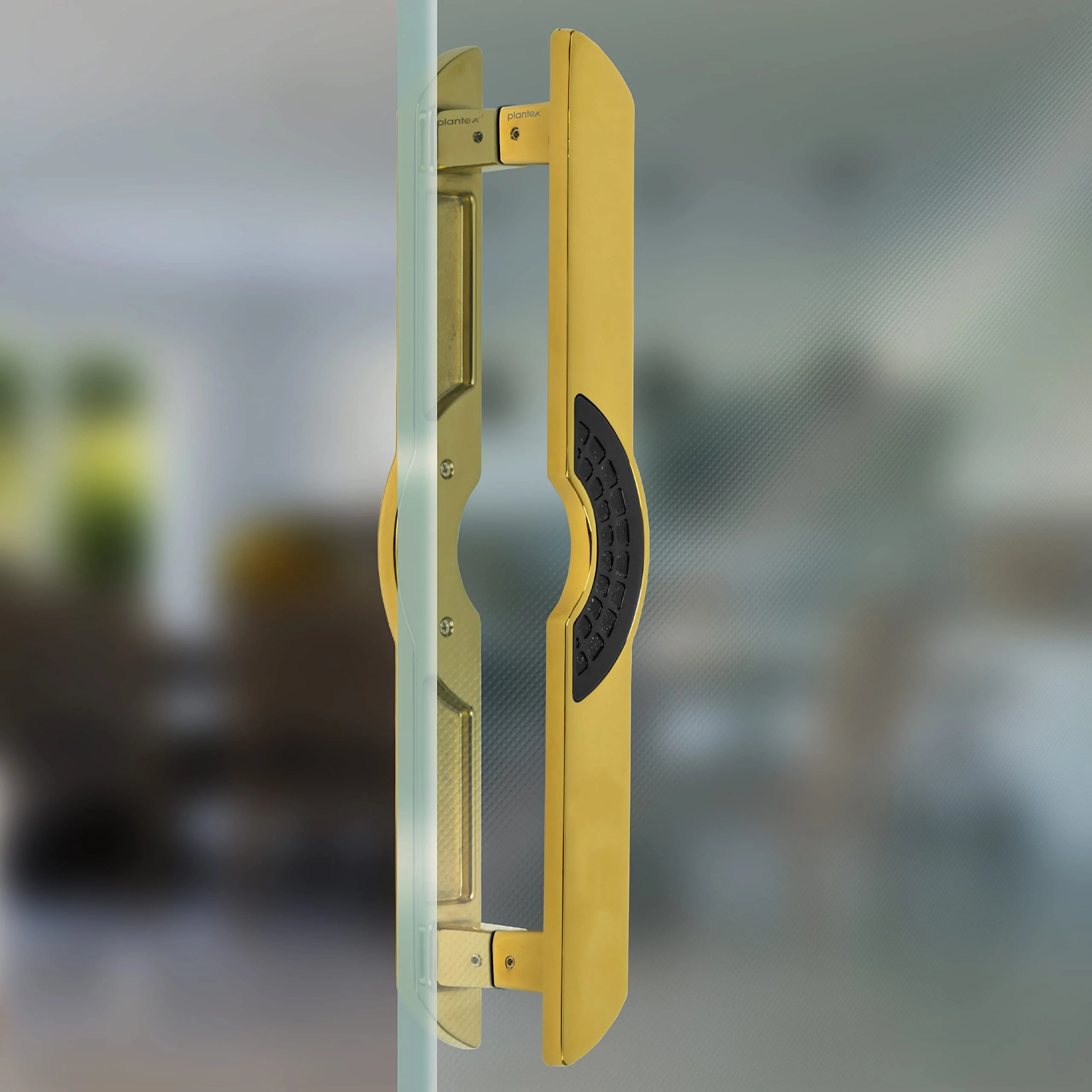 Plantex Ultron Door Handle for Main Door/Main Door Handle 15 Inch/Pull Push Door Handle for Glass & Wooden Door, Pack of 1 (316,Gold and Black Finish) - 3 Years Warranty, Pull Handle - Image 7