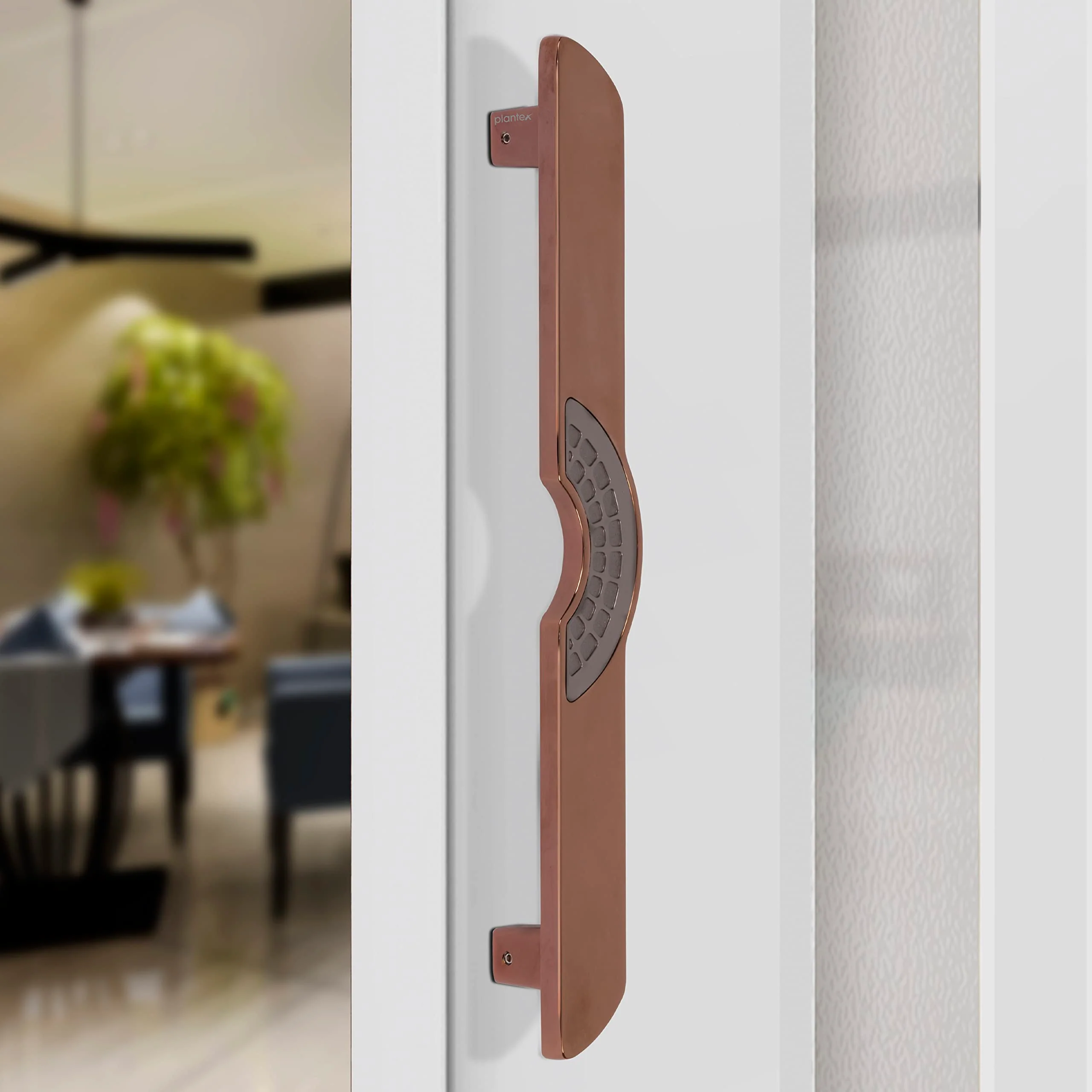 Plantex Ultron Door Handle for Main Door/Main Door Handle 15 Inch/Pull Push Door Handle for Glass & Wooden Door, Pack of 1 (316,Rose Gold and Grey Finish) - 3 Years Warranty, Pull Handle - Image 6