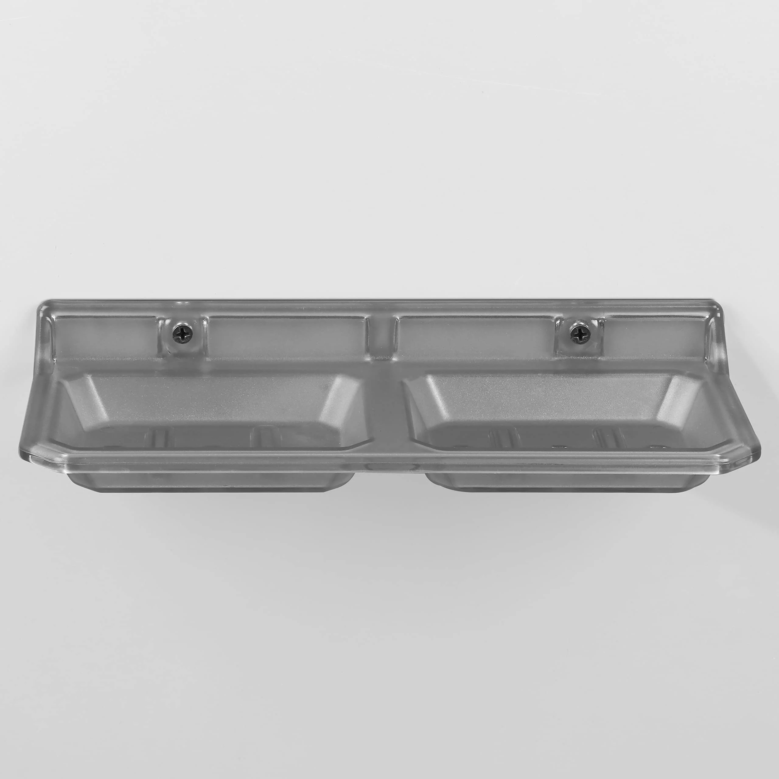 Plantex Unbreakable ABS Plastic Double Soap Dish/Stand/Holder for Bathroom & Kitchen/Bathroom Accessories (Transparent) - Image 5
