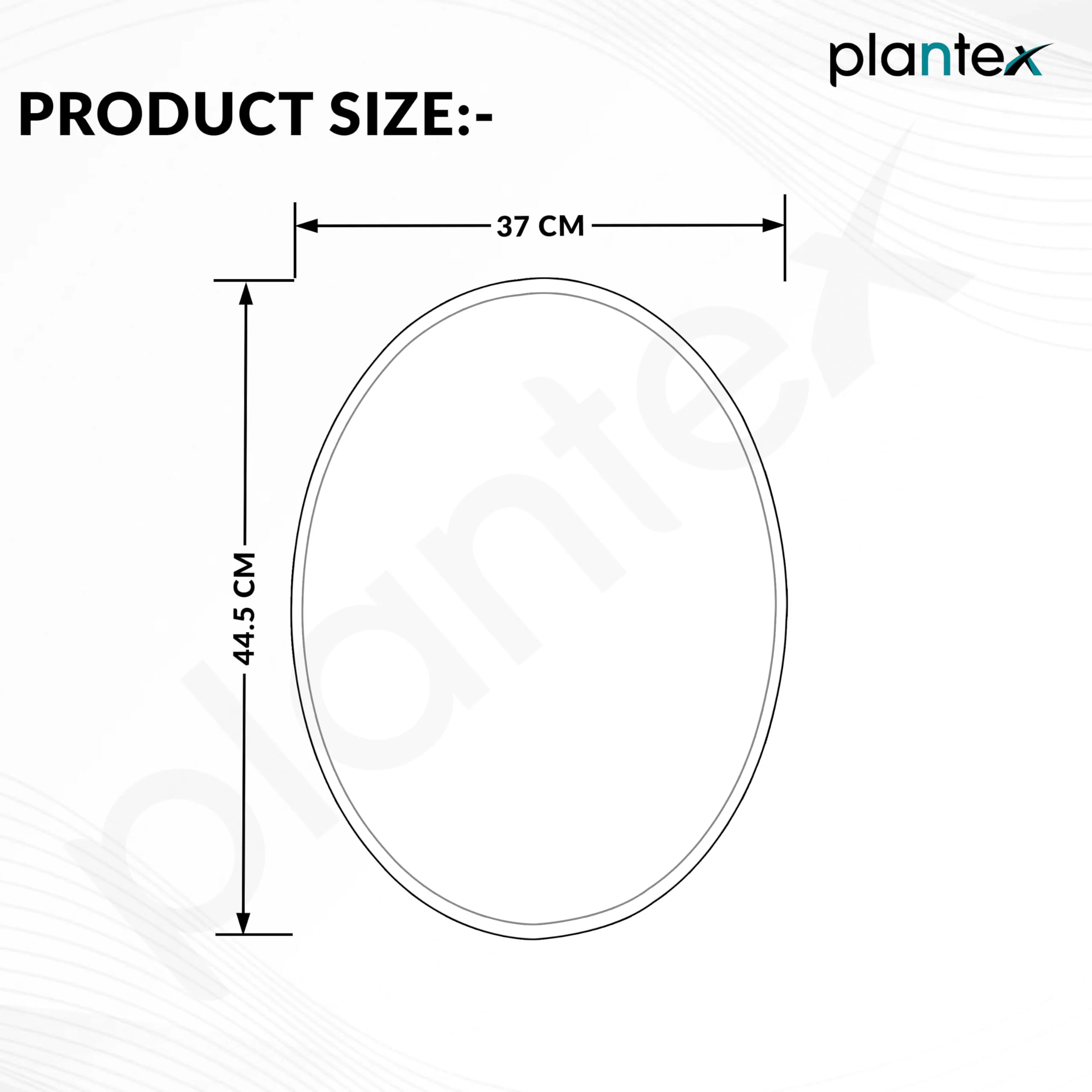 Plantex Unframed Unframed Oval Mirror for Wall/Mirror with Beveled Smooth Edges/Mirror for Bathroom/Dressing Room/Living Room/Bedroom/Entryway - (15 X 18 Inch), Clear - Image 5