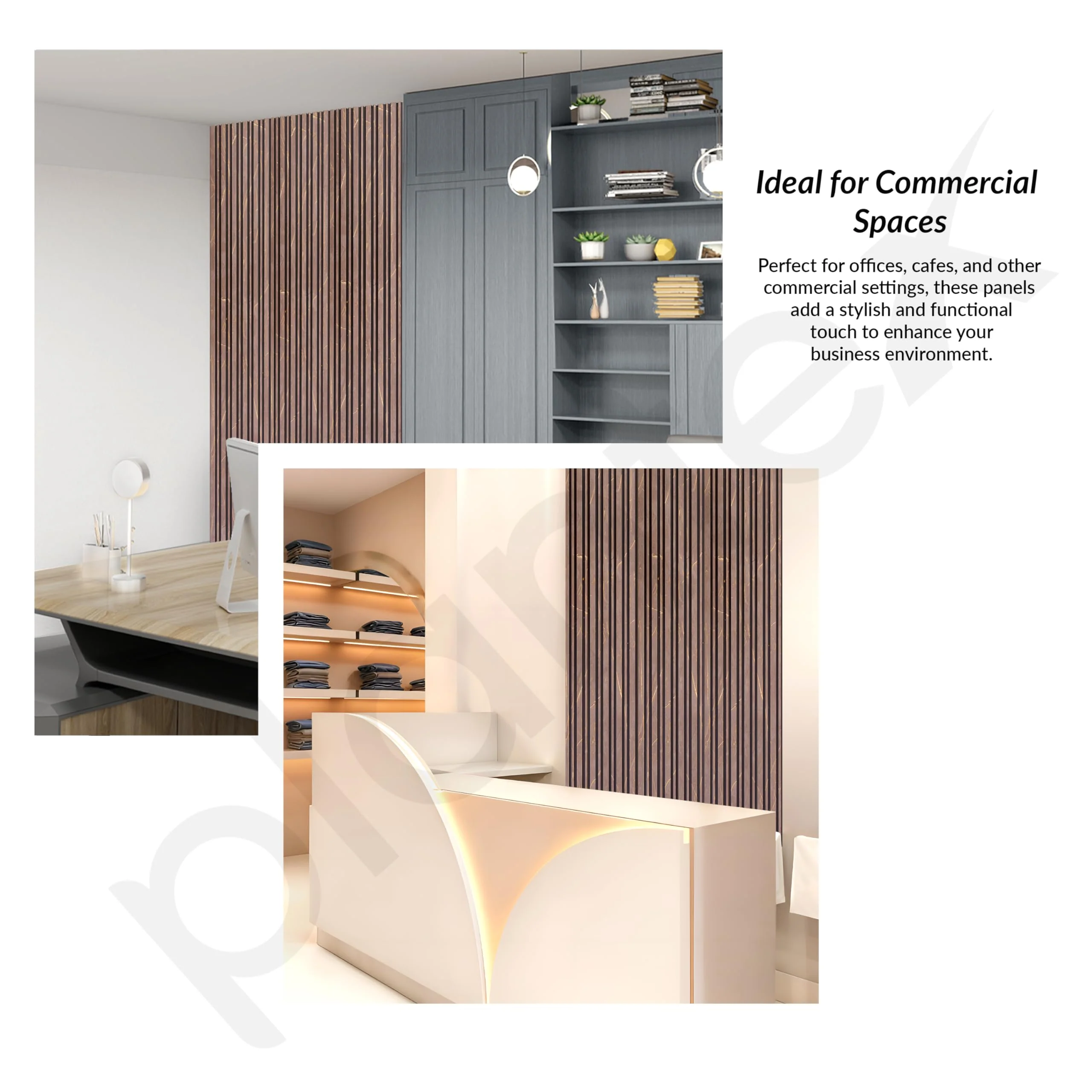 Plantex Wall Panel/Charcoal Louver Panel for Wall with Size - 6 Inch x 8 Ft/Durable, Lightweight, and Stylish Panels for Office/Hotel/Ideal for Walls & Ceilings - Pack of 1 (6001/128) - Image 7