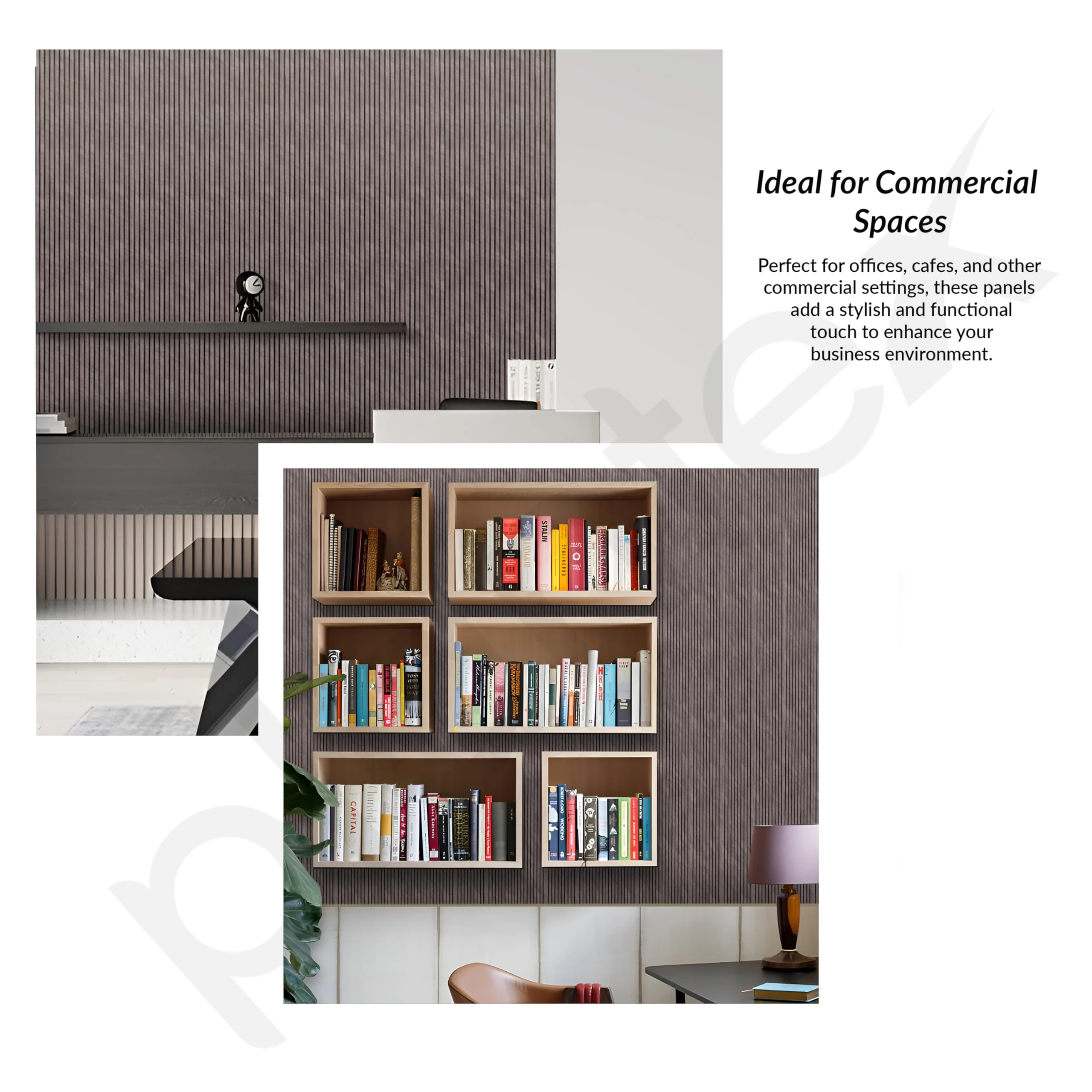 Plantex Wall Panel/Charcoal Louver Panel for Wall with Size - 6 Inch x 8 Ft/Durable, Lightweight, and Stylish Panels for Office/Hotel/Ideal for Walls & Ceilings - Pack of 1 (6004/170) - Image 7