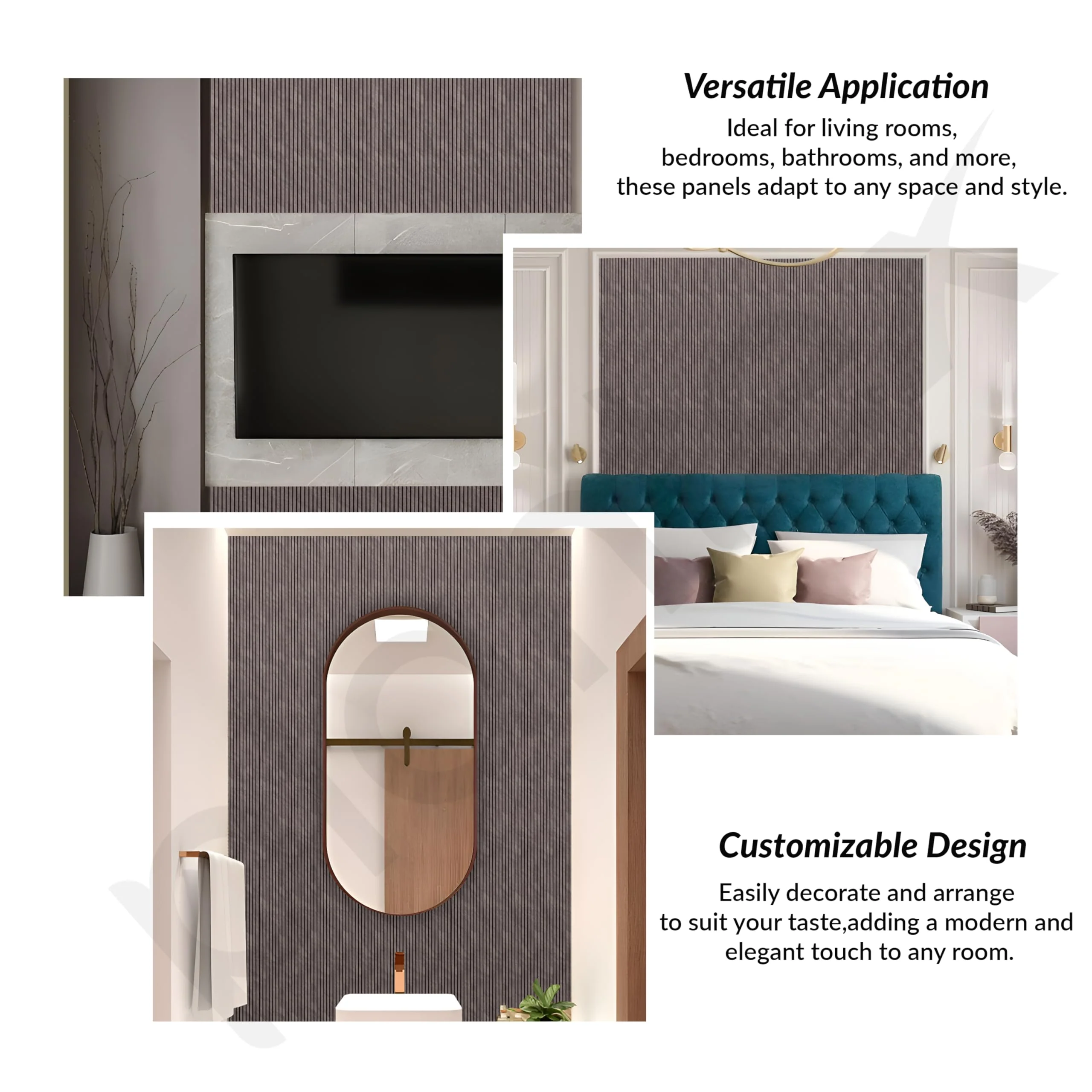 Plantex Wall Panels/Louvers Panel for Wall 8 Feet/Charcoal Panel for Interior Wall Dรฉcor/3D Wall Panel - Pack of 10 Covers - 40 Sq. Ft, Size-5 Inch x 8 Feet (Taupe Brown) - Image 6