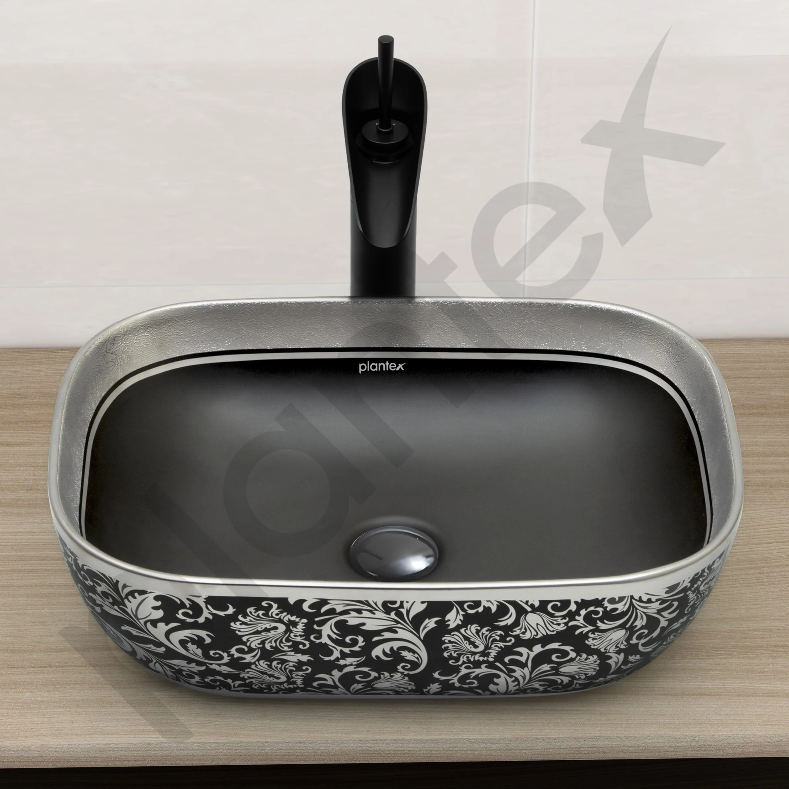Plantex Wash Basin for Bathroom/Ceramic Table Top Washbasin/Countertop Vessel Sink Basin - Indo-European Collection (EQTT-521,18 x13x 5 Inch) - Image 6