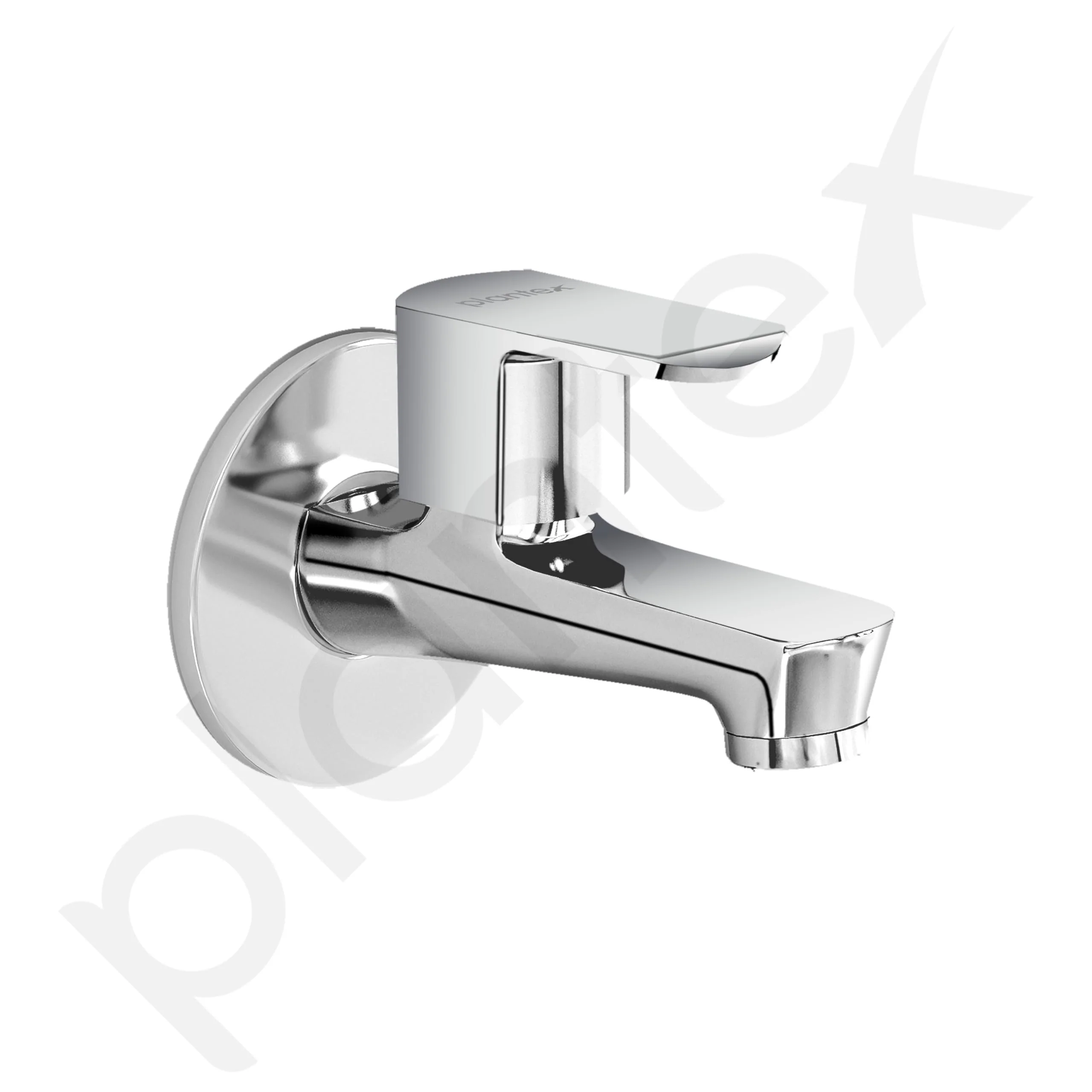 Plantex Water Tap for Bathroom with Water-Saving Tap/Wall Mount Bib Tap with Wall Flange and Teflon Tape/Basin Tap for Home (CRM-1281-Mirror Chrome Finish) - Image 6
