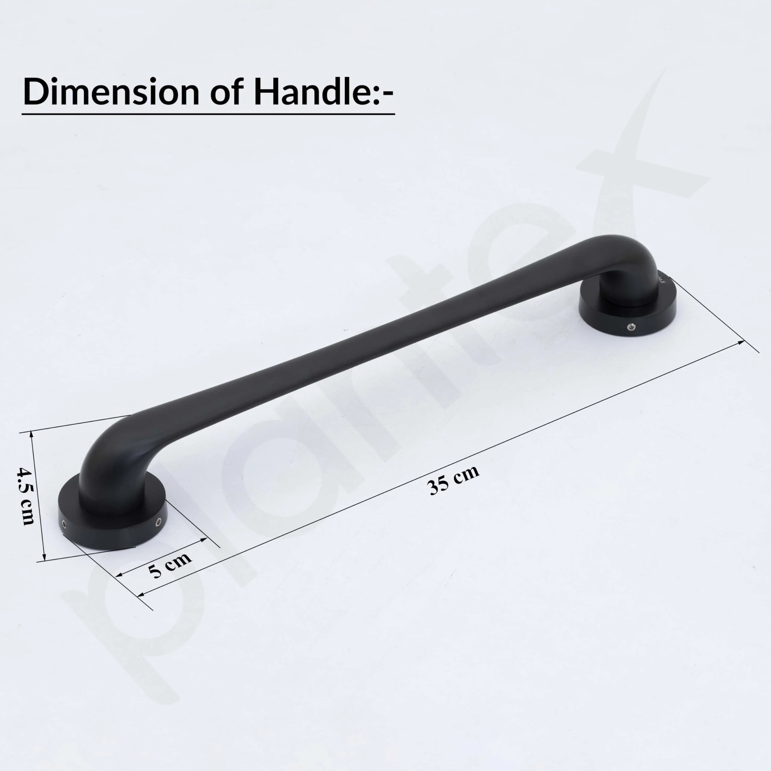 Plantex Zinc Alloy Polo 14-Inch Pull Handle For Main Doors Of House/Office/Hotel (Rich Black Finish - Big) - 3 Years Warranty - Image 2